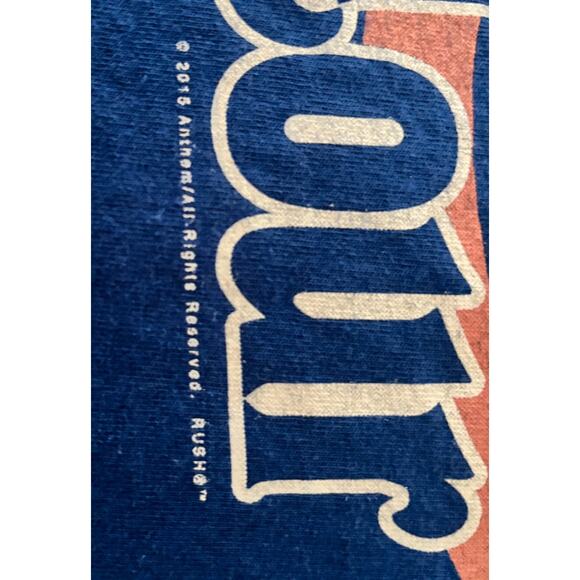 Gildan 2015 Rush 40th Anniversary Tour T-Shirt Blue R40  Graphic Unisex XL - Picture 3 of 5